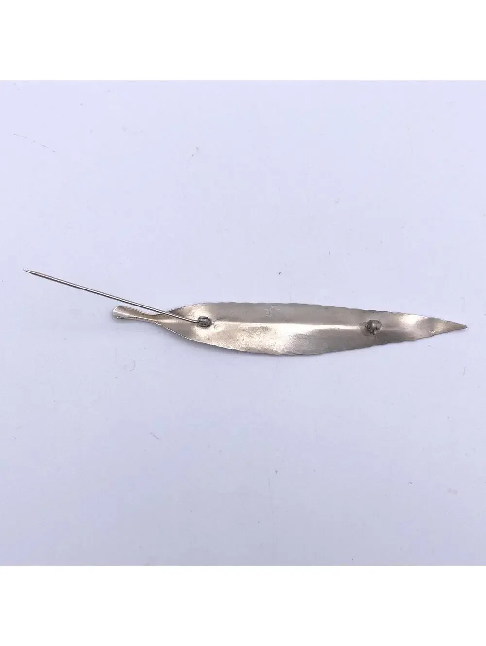 Vintage STUART NYE Sterling Silver Feather Brooch.
